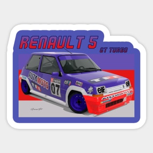 Renault 5 GT Turbo Sticker